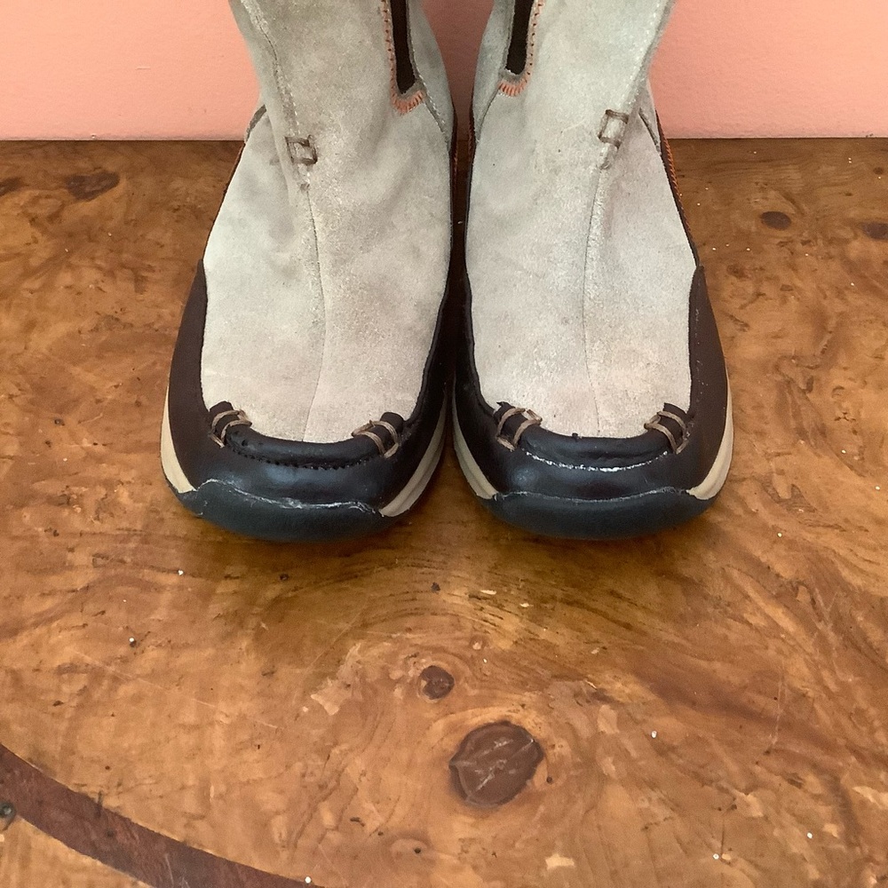 Lands' End 406535 Brown Boot Ankle Bootie Sherpa Lined Women's Size 7B - Picture 10 of 13